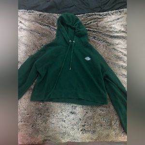 Green dickies cropped hoodie.